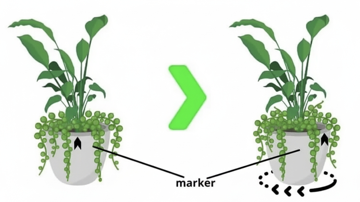 Rotate Indoor Pots for Even Growth,