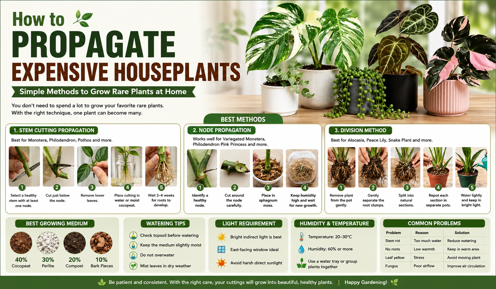 How to propagate expensive houseplants